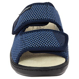 Unisex Extra Wide Adjustable Slip-On Sandals with Easy Closures | Lightweight Washable Comfort Footwear for Edema, Diabetes & Sensitive Feet
