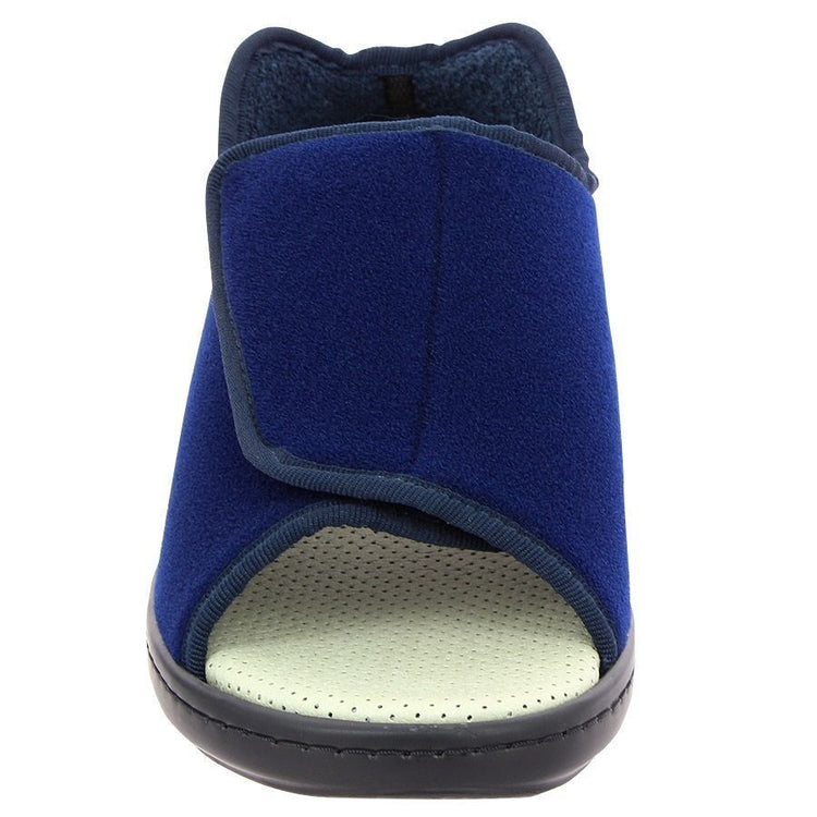 Unisex Extra Wide Open-Front Adjustable Shoes with Easy Closures | Lightweight Washable Footwear for Post-Surgery, Edema & Diabetic Feet