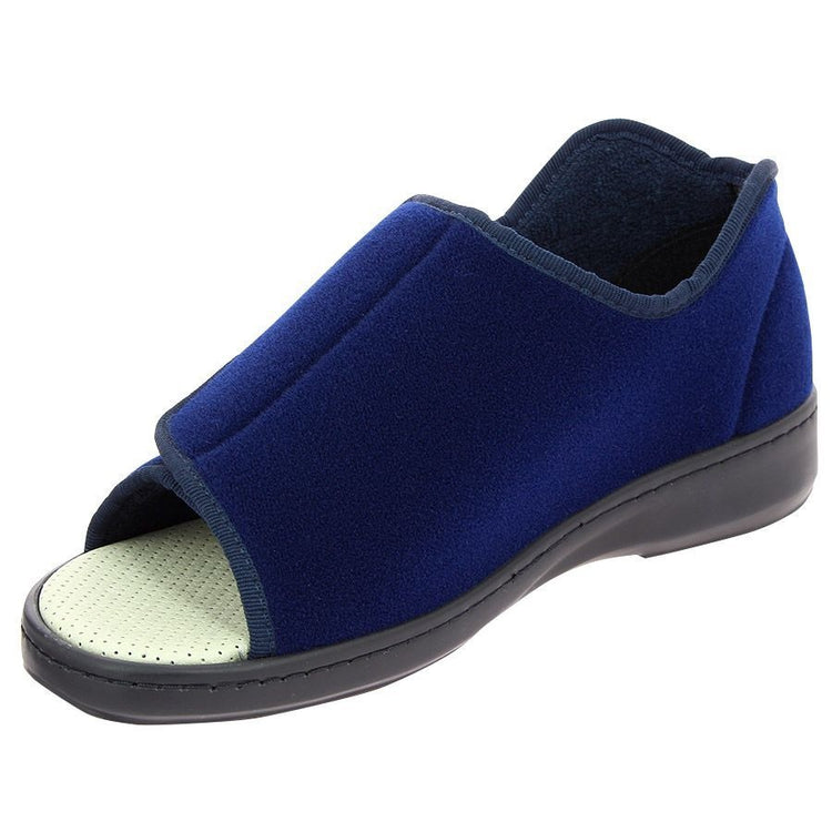 Unisex Extra Wide Open-Front Adjustable Shoes with Easy Closures | Lightweight Washable Footwear for Post-Surgery, Edema & Diabetic Feet