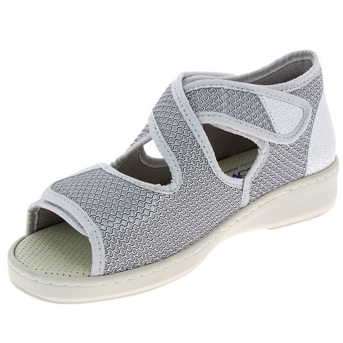 Lightweight Adjustable Open-Toe Sandals for Sensitive Feet | Extra Wide Washable Footwear with Custom Fit Straps