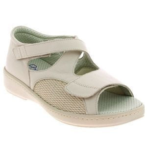 Adaptive Leather Sandals with Stretch Panels | Lightweight Wide Width Footwear for Sensitive & Changing Feet