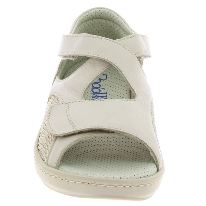 Adaptive Leather Sandals with Stretch Panels | Lightweight Wide Width Footwear for Sensitive & Changing Feet