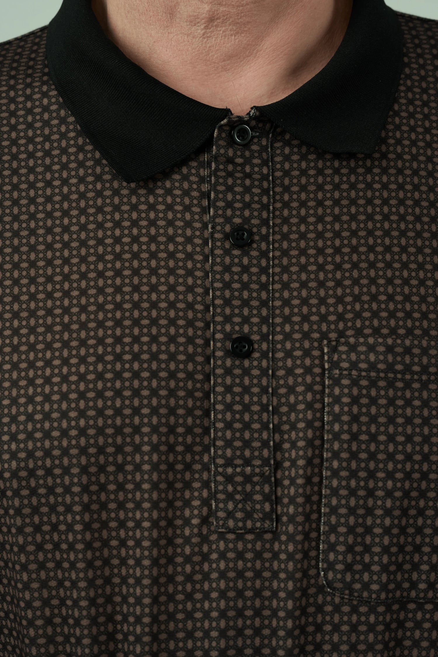 Anti-Strip Jumpsuit - James | Tan, front placket detail
