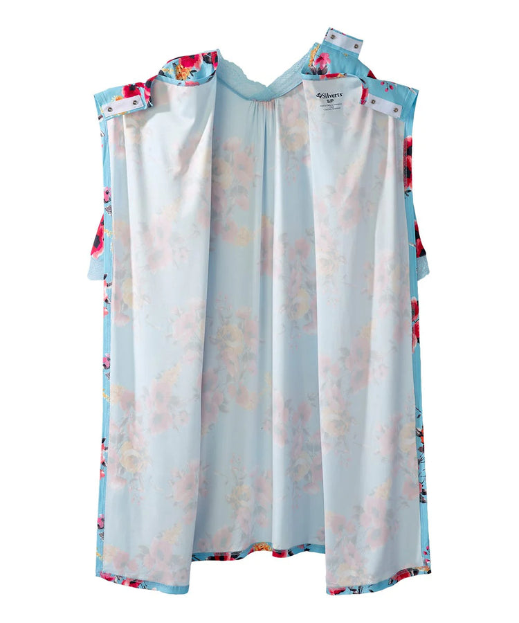 Women's Lace Night Dress with Back Overlap