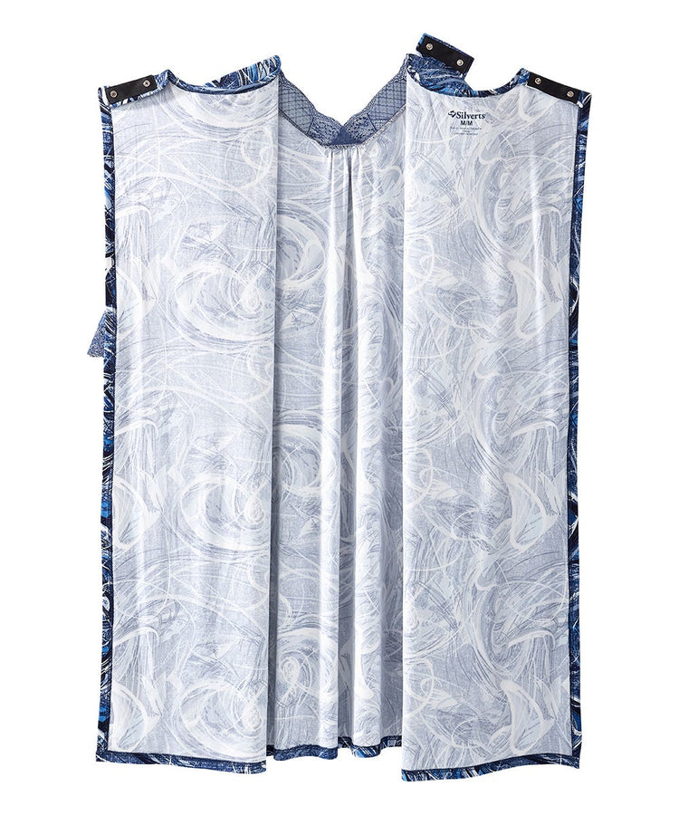 Women's Lace Night Dress with Back Overlap