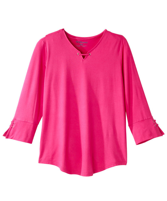 June Adaptive - Women's Notched Top with Back Overlap