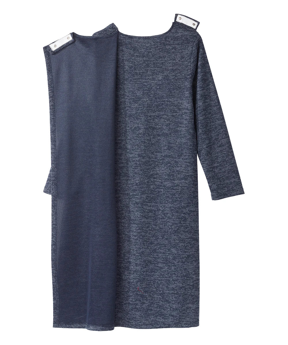 back of sweater dress half open back 