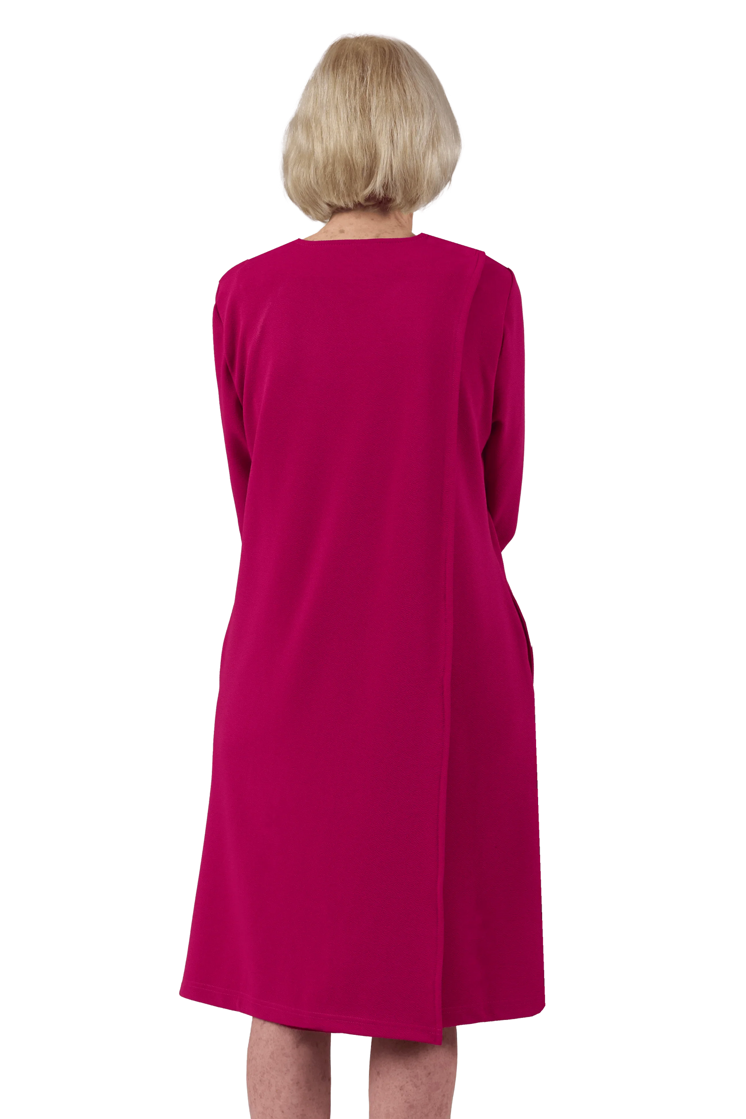 Adaptive Dress - Loulou | Berry, back view
