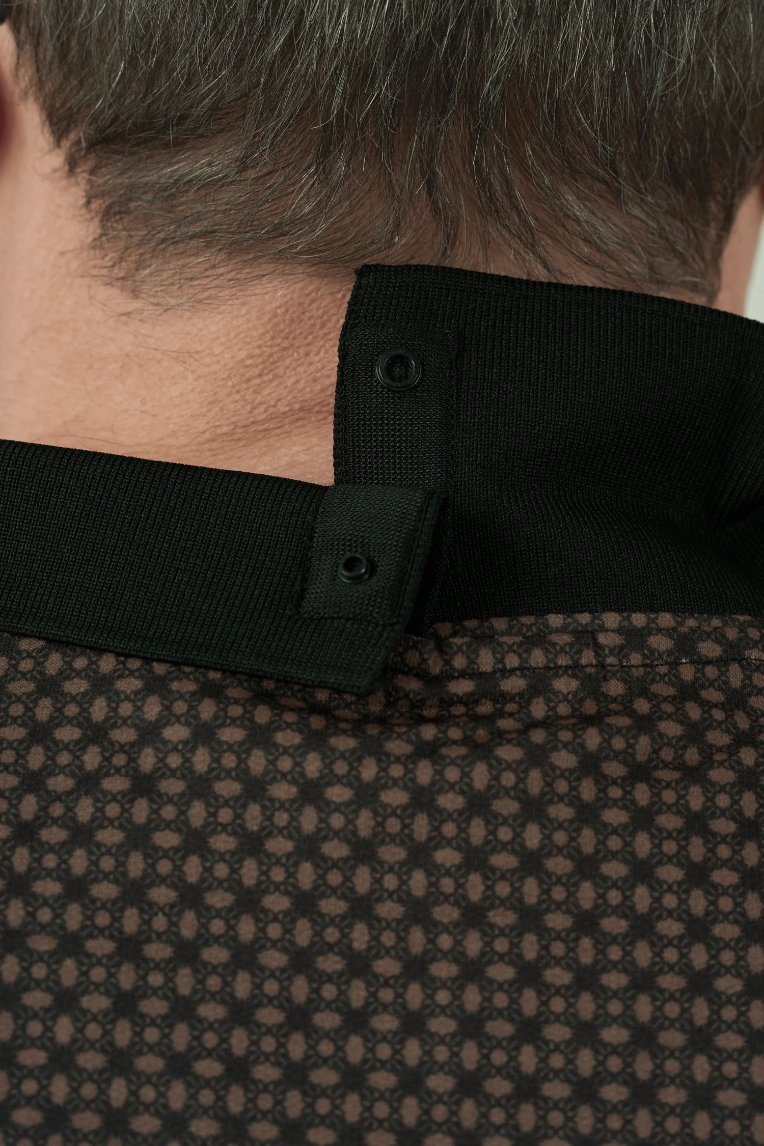 Adaptive Polo Shirt - Ralfie | Tan, collar opening detail