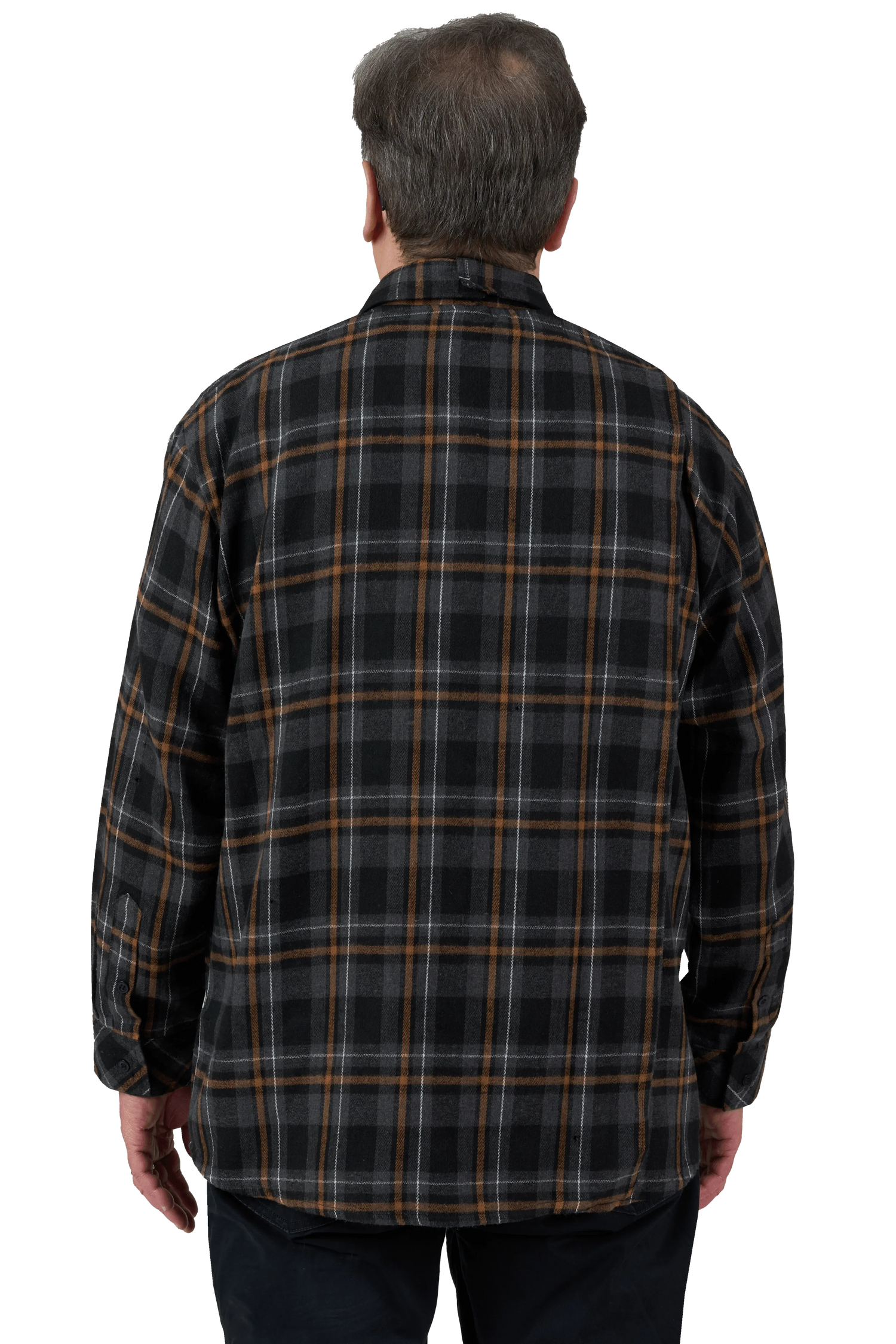 Adaptive Shirt - Theo | Black, back view