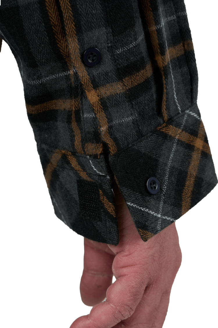 Adaptive Shirt - Theo | Black, cuff opening detail