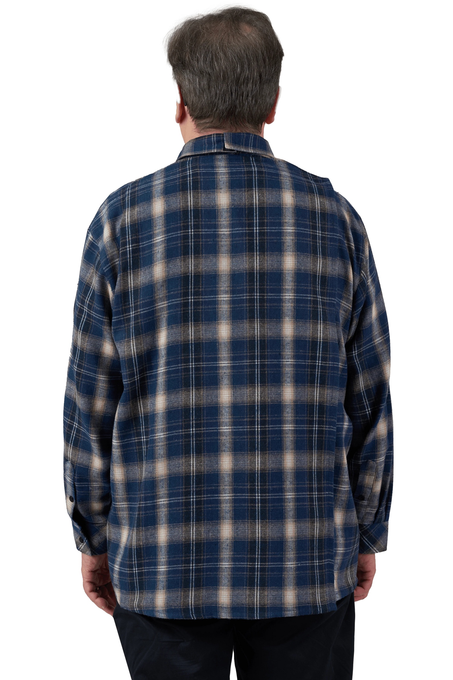 Adaptive Shirt - Theo | Bluestone, back full view
