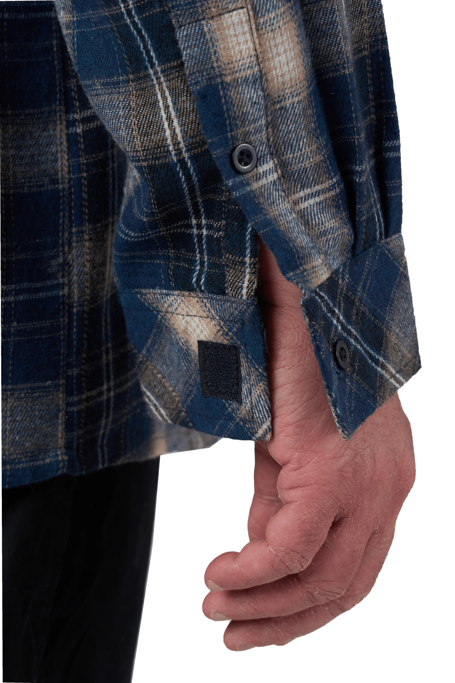 Adaptive Shirt - Theo | Bluestone, cuff opening detail