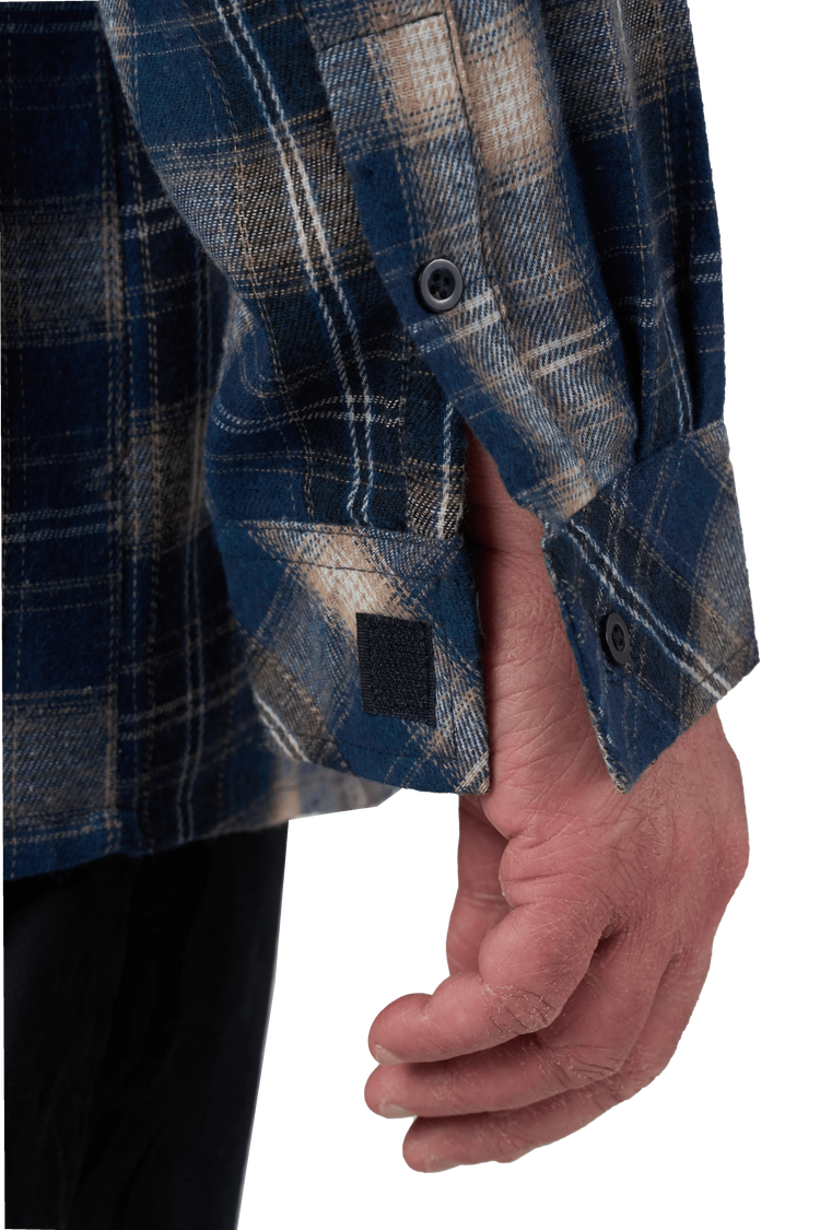 Adaptive Shirt - Theo | Bluestone, cuff opening detail