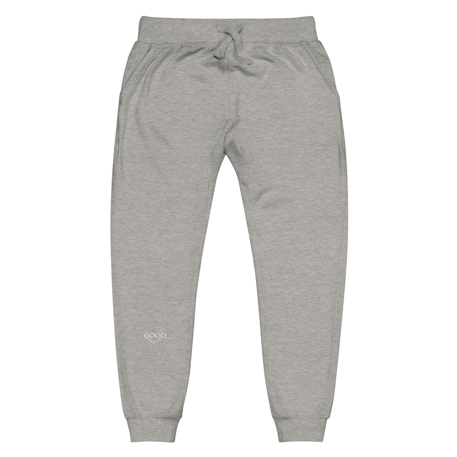 Grey Sweatpants spreading "Good vibes" energy.