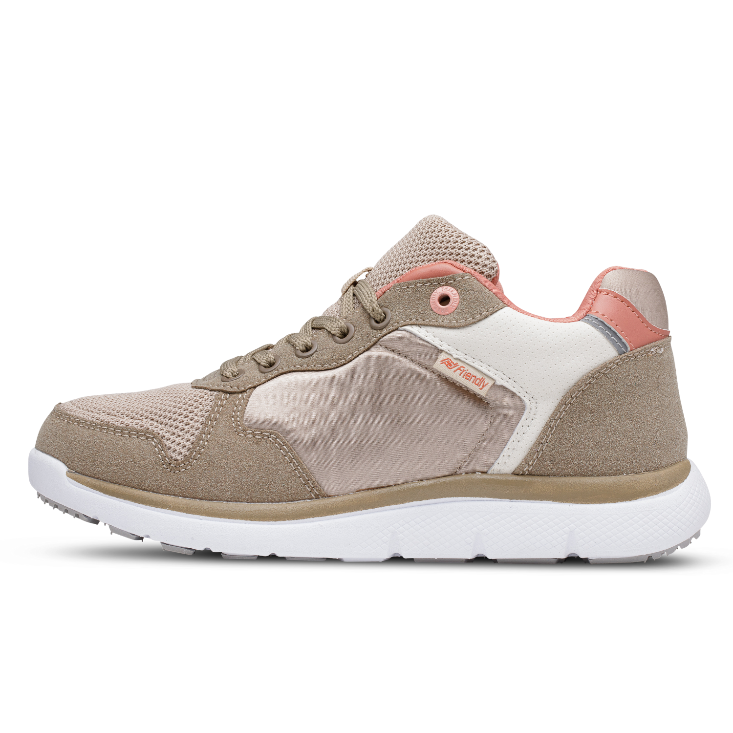 Womens Cafe au Lait zippered shoes