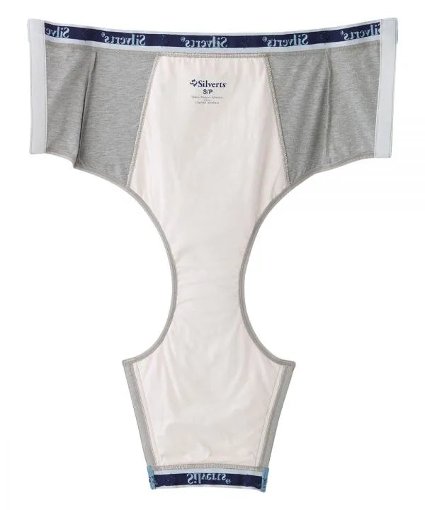 Heather Grey Women's underwear with easy open panels