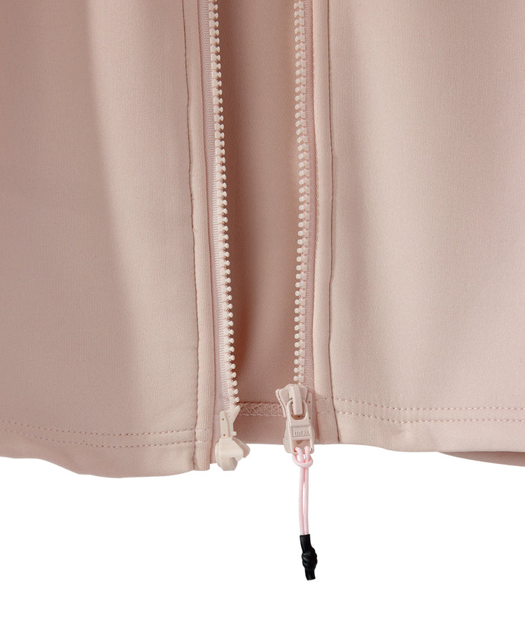 Detail of pink magnetic zipper