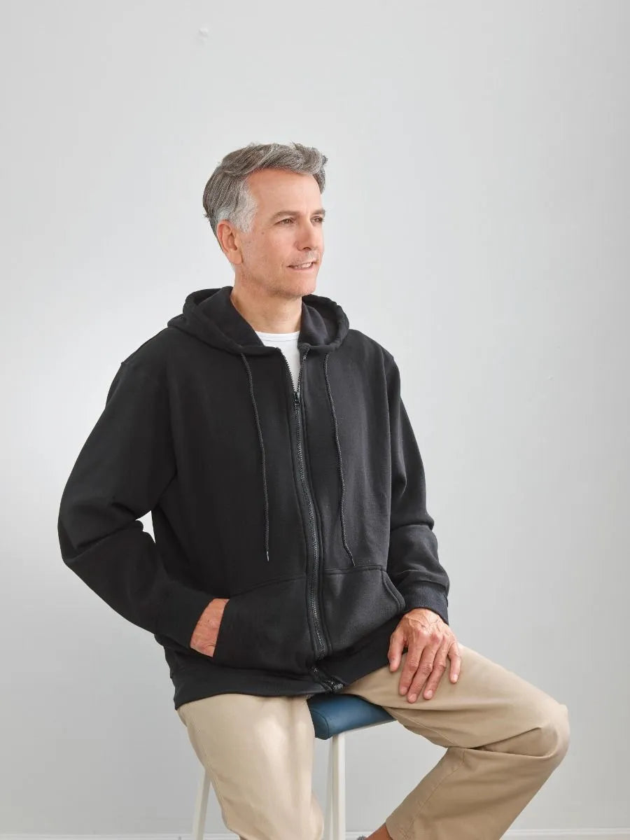 Men s Magnetic Zipper Hoodie June Adaptive