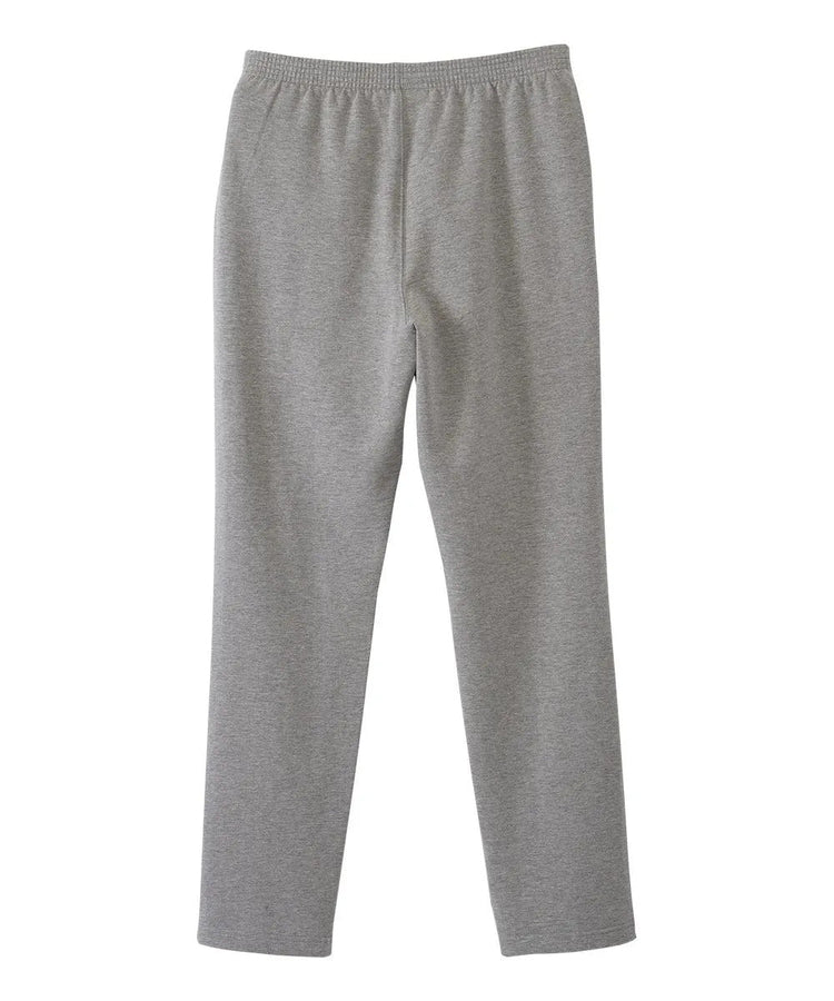 women’s heather gray back soft knit pants with elastic waist