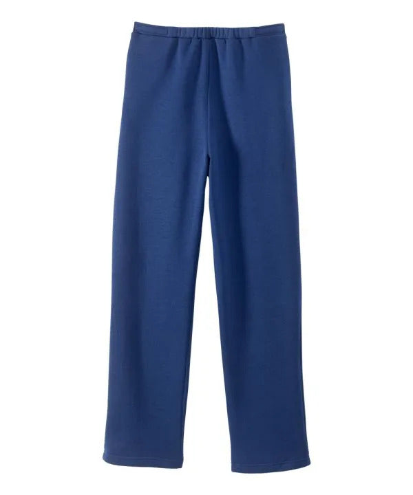 women’s navy back soft knit pants with elastic waist