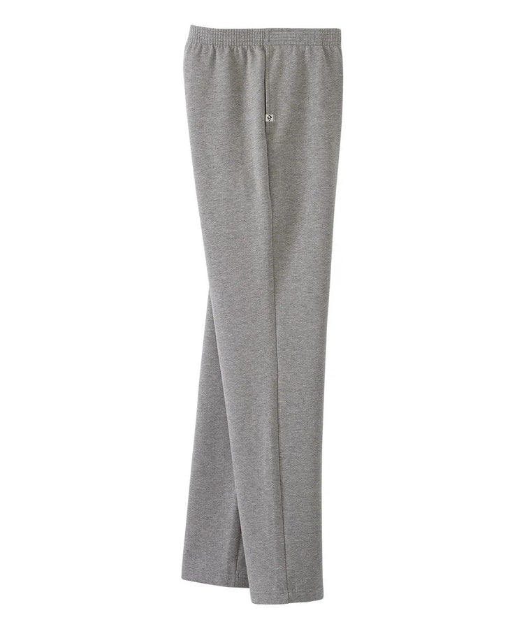 women’s heather gray side soft knit pants with elastic waist