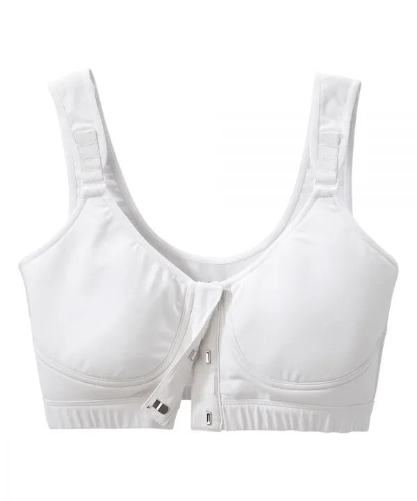 White bra with front open hooks