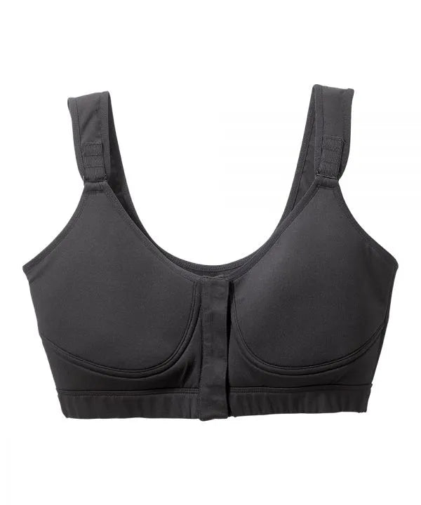 Black bra with front open hooks
