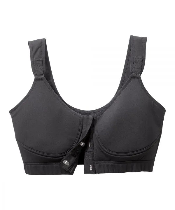 Black bra with front open hooks