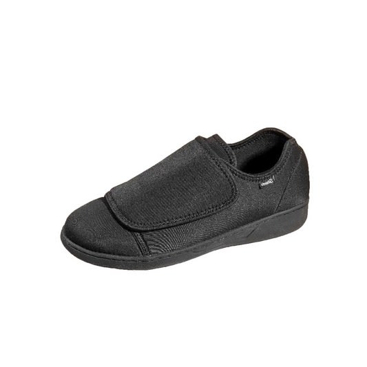 Men’s soft and flexible comfortable extra wide Black shoes made of Antimicrobial fluid barrier technology