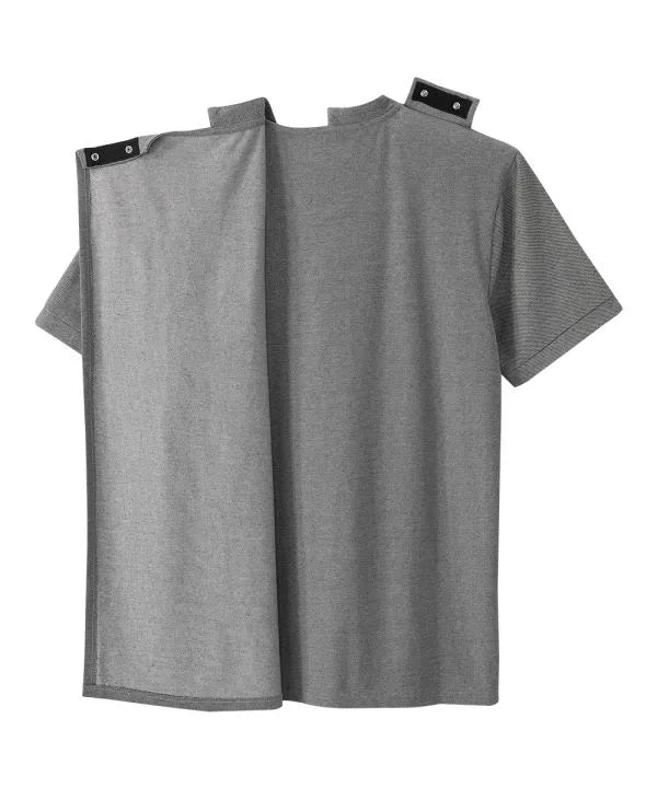 Men's Henley Shirt with Back Overlap