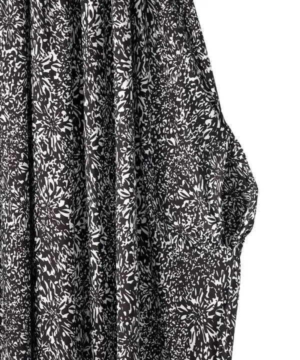 Fabric of the abstract floral Women's Knit Maxi Dress