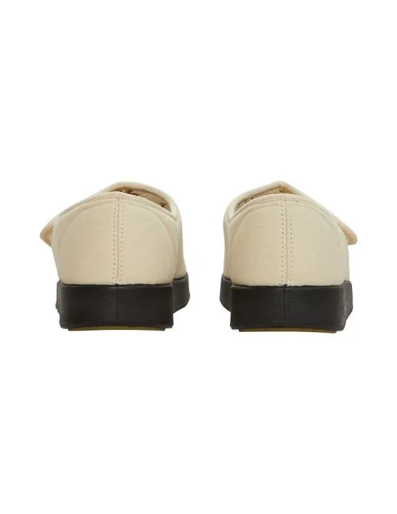 Back of the Beige Women's Extra Wide Shoe Sandals