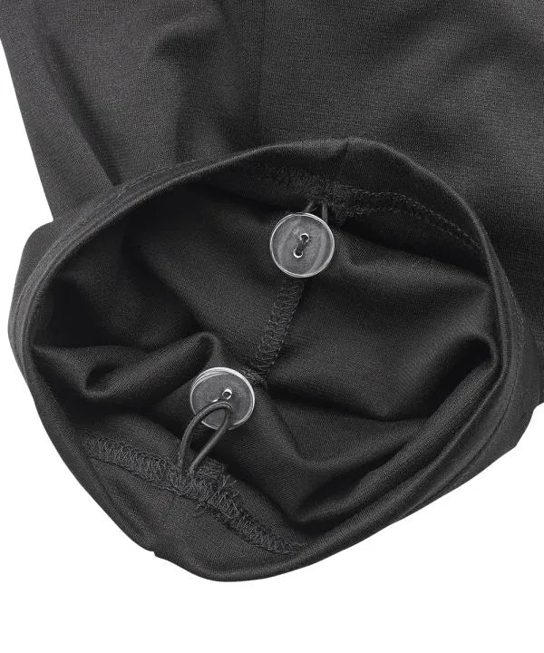 Bottom of the black Men's Easy Dressing Pants with Elastic Waist