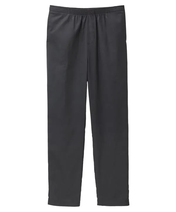 Front of the black  Men's Easy Dressing Pants with Elastic Waist