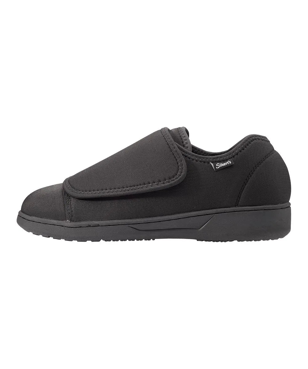 Inside of the Black Women's Extra Wide Slippers