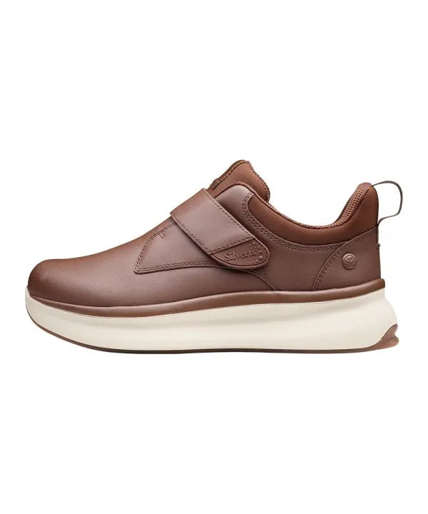 Inside of the chestnut Men's Extra Wide Walking Shoes