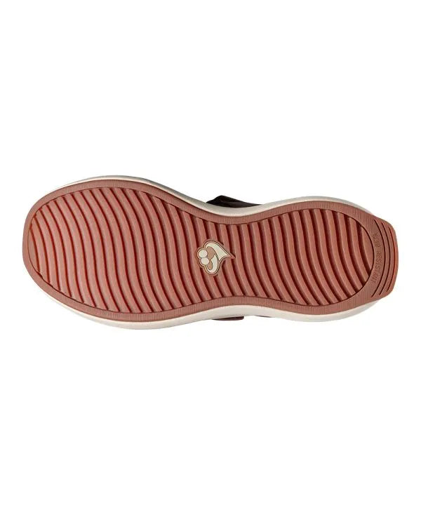 Sole of the chestnut Men's Extra Wide Walking Shoes