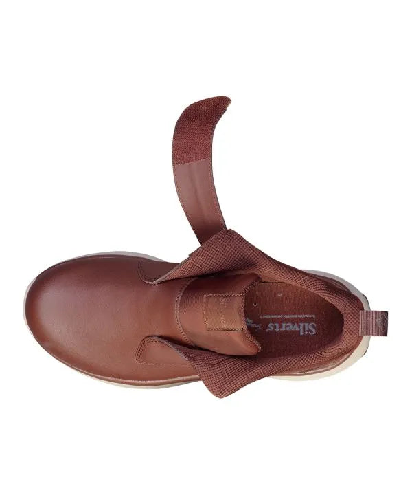Chestnut Men's Extra Wide Walking Shoes with Overlap Opened
