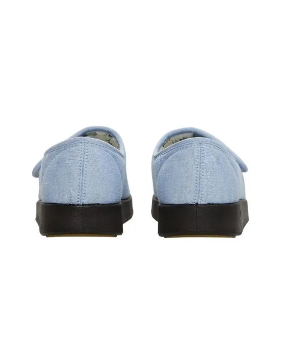Back of the denim Women's Extra Wide Shoe Sandals