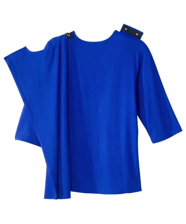 Women's Active Top with Back Overlap Opened
