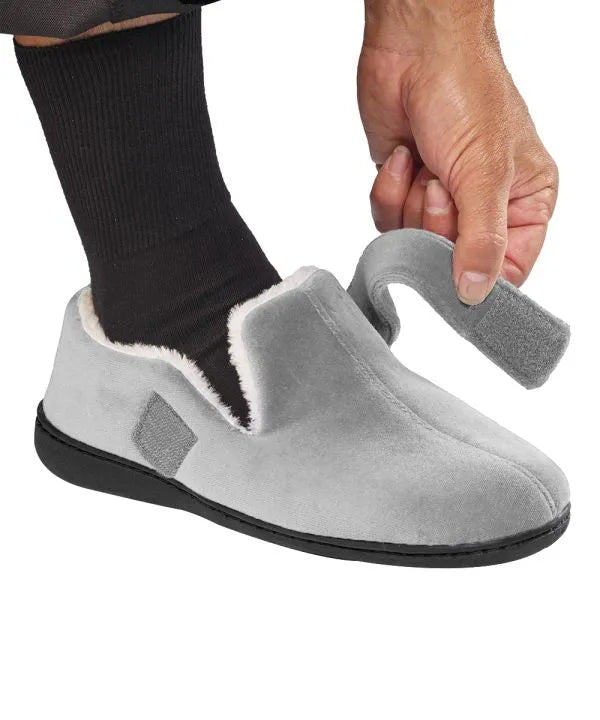 Men's Extra Wide Comfort Slippers opened
