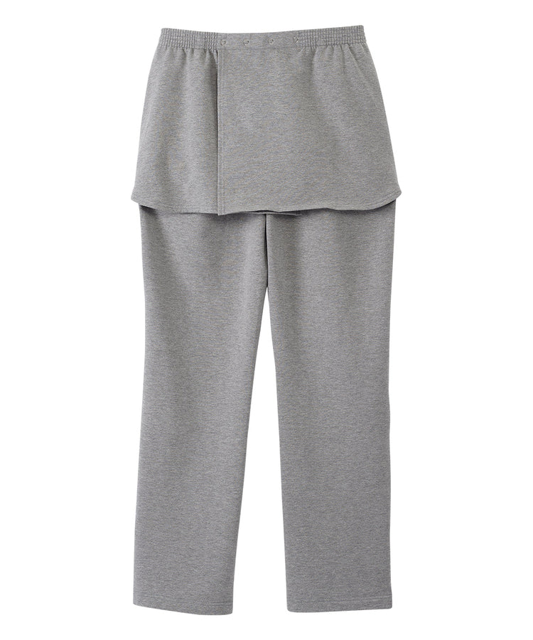 Women's Fleece Pants With Back Overlap