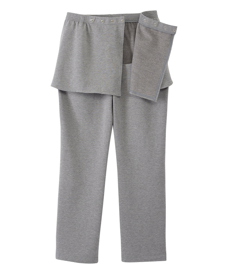 Women's Fleece Pants With Back Overlap