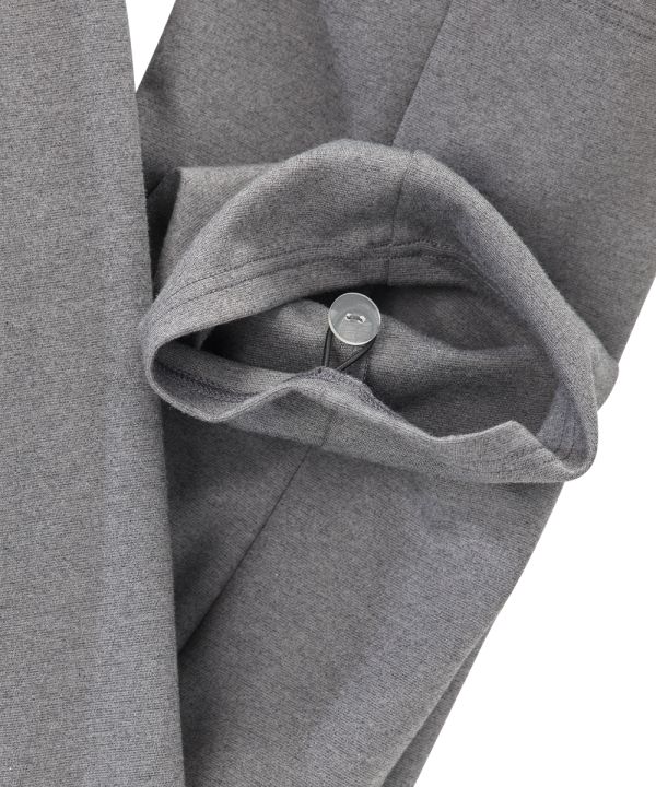 Bottom of the heather gray Women's Full Back Zipper Jumpsuit