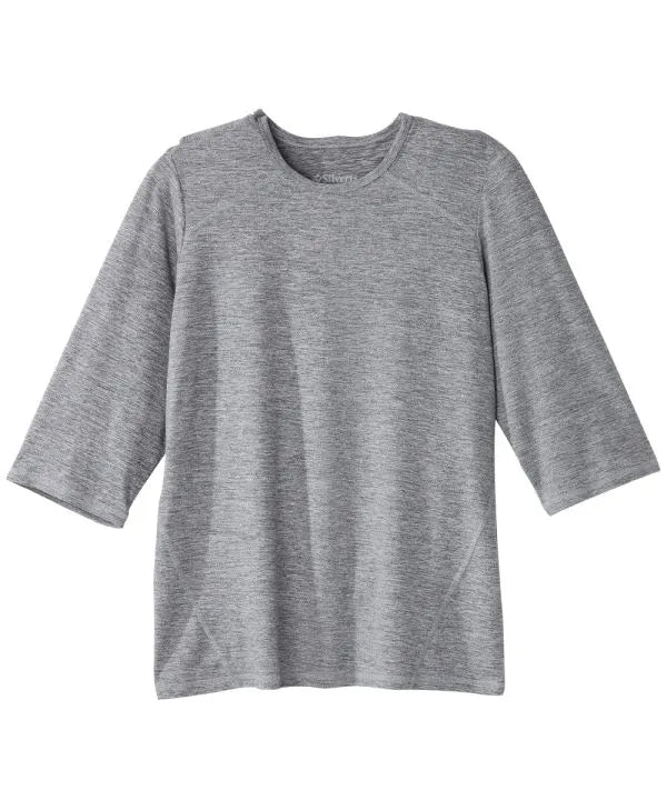 Front of the Women's Active Top with Back Overlap