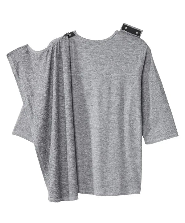 Women's Active Top with Back Overlap Opened