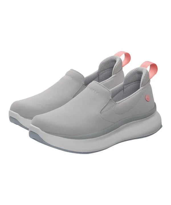 Front of the light grey Women's Wide Walking Shoes