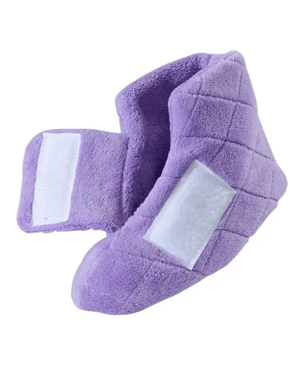 Mauve Women's Extra Wide Bootie Slipper Opened