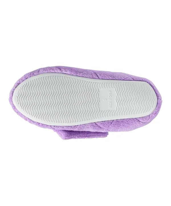 Mauve Women's Extra Wide Bootie Slipper Sole